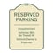 Signmission Designer Series-Reserved Parking Unauthorized Vehicles Will Be Towed Vehicl, 24" x 18", TG-1824-9903 A-DES-TG-1824-9903 - alternate 1